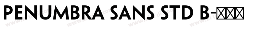 Penumbra Sans Std B字体转换